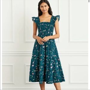 Hill house Ellie nap dress in moody floral poplin